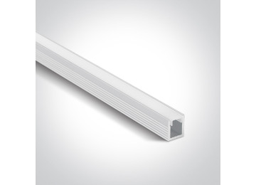 Profilé pour rubans led avec diffuseur saillie mini 8MM BLANC
