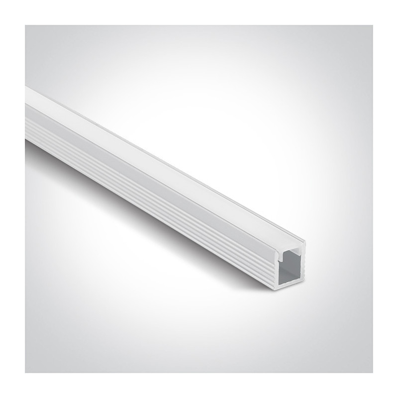 Profilé pour rubans led avec diffuseur saillie mini 8MM BLANC