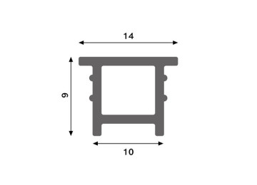 PROFILÉ FLEXIBLE  ENCASTRÉ SILICONEE