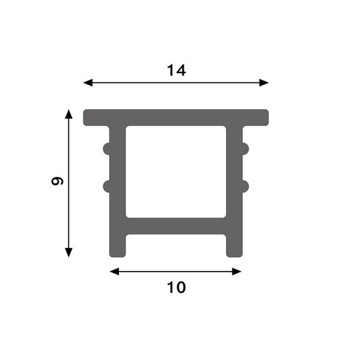 PROFILÉ FLEXIBLE  ENCASTRÉ SILICONEE