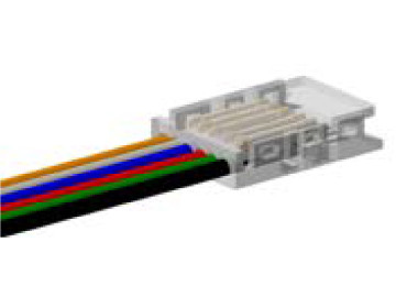 CONNECTEUR ALIMENTATION RUBAN RGBTW 10MM