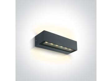 Appliques extérieures étanches ip65 à led direct/indirect CORTE 2x6W ANTHRACITE