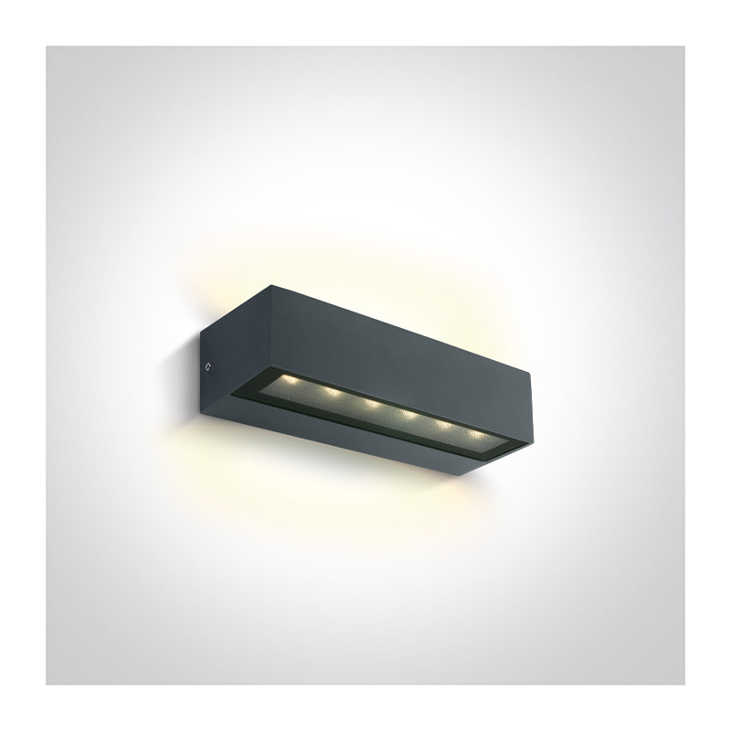 Appliques extérieures étanches ip65 à led direct/indirect CORTE 2x6W ANTHRACITE