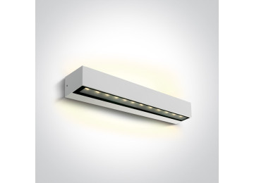 Appliques extérieures étanches ip65 à led direct/indirect CORTE 2x10W BLANC