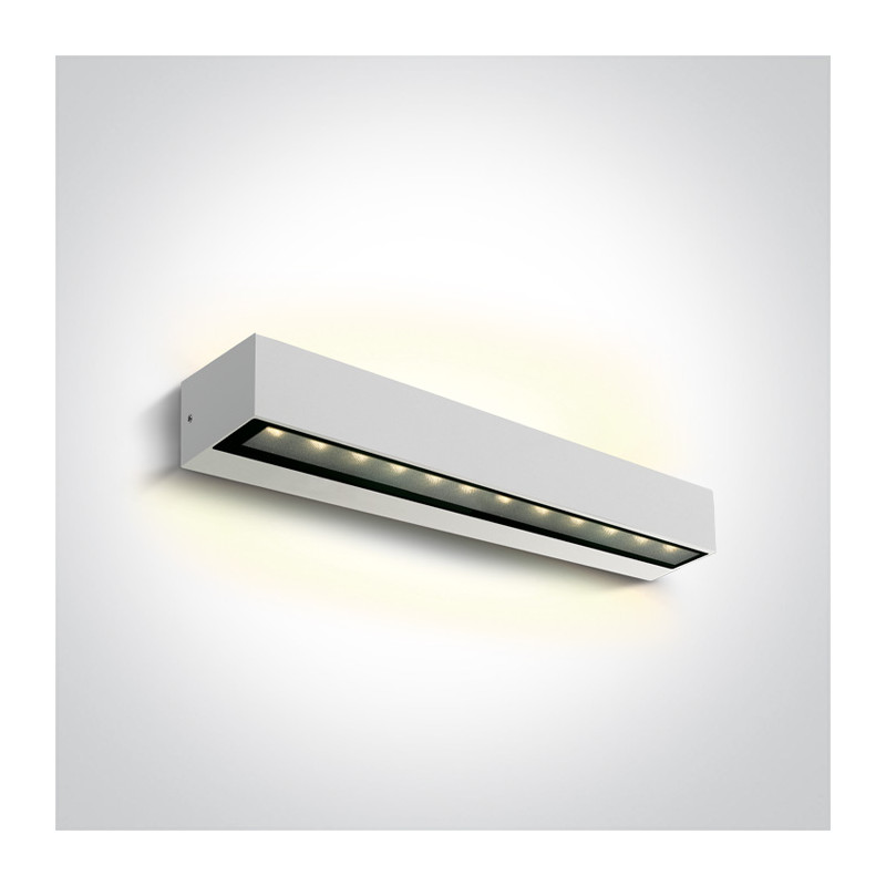 Appliques extérieures étanches ip65 à led direct/indirect CORTE 2x10W BLANC