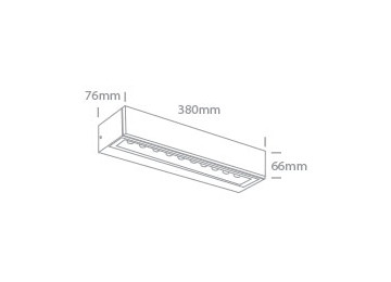 Appliques extérieures étanches ip65 à led direct/indirect CORTE 2x10W BLANC