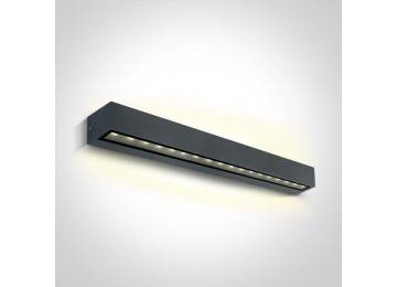 Appliques extérieures étanches ip65 à led direct/indirect CORTE 2x13W ANTHRACITE