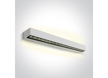Appliques extérieures étanches ip65 à led direct/indirect CORTE 2x13W BLANC
