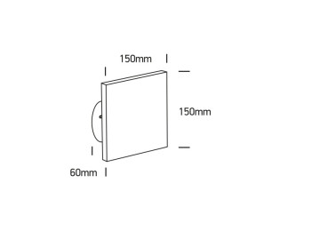 Appliques intérieur/extérieur étanches à led indirect LUMO/CA BLANC