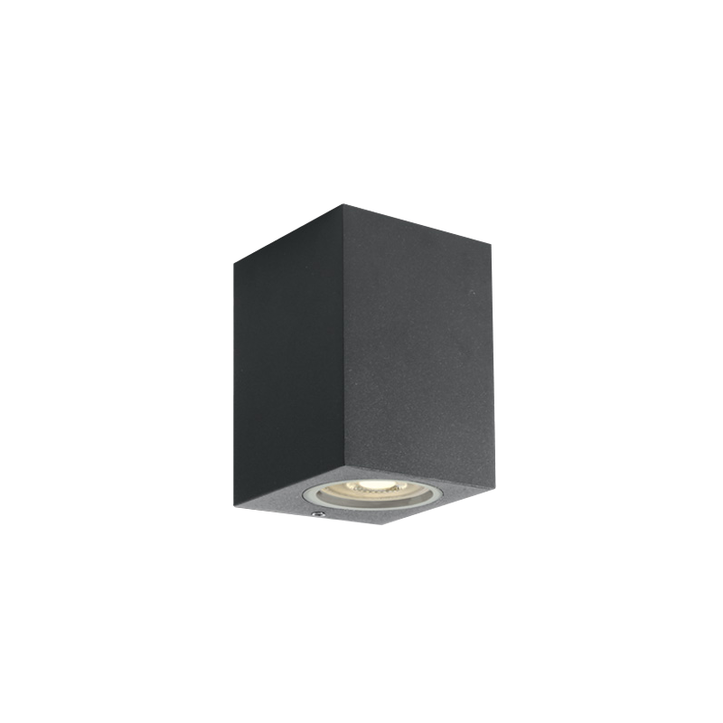 Appliques extérieures étanches ip65 gu10 direct CUBALED 1 ANTHRACITE
