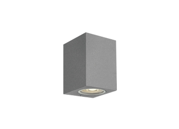 Appliques extérieures étanches ip65 gu10 direct CUBALED 1 GRIS