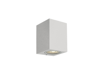 Appliques extérieures étanches ip65 gu10 direct CUBALED 1 BLANC