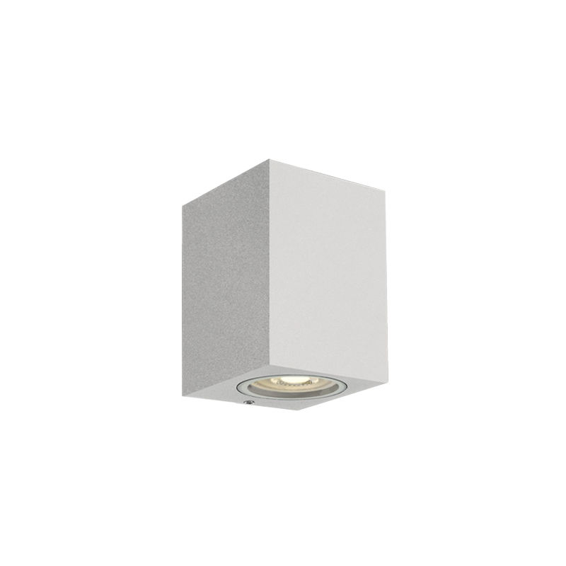 Appliques extérieures étanches ip65 gu10 direct CUBALED 1 BLANC