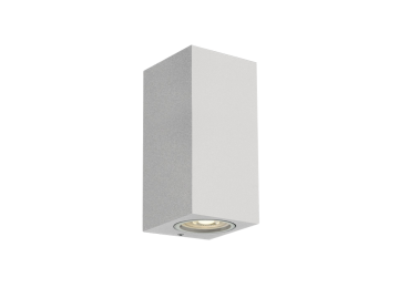 Appliques extérieures étanches ip65 gu10 direct/indirect CUBALED 2 BLANC