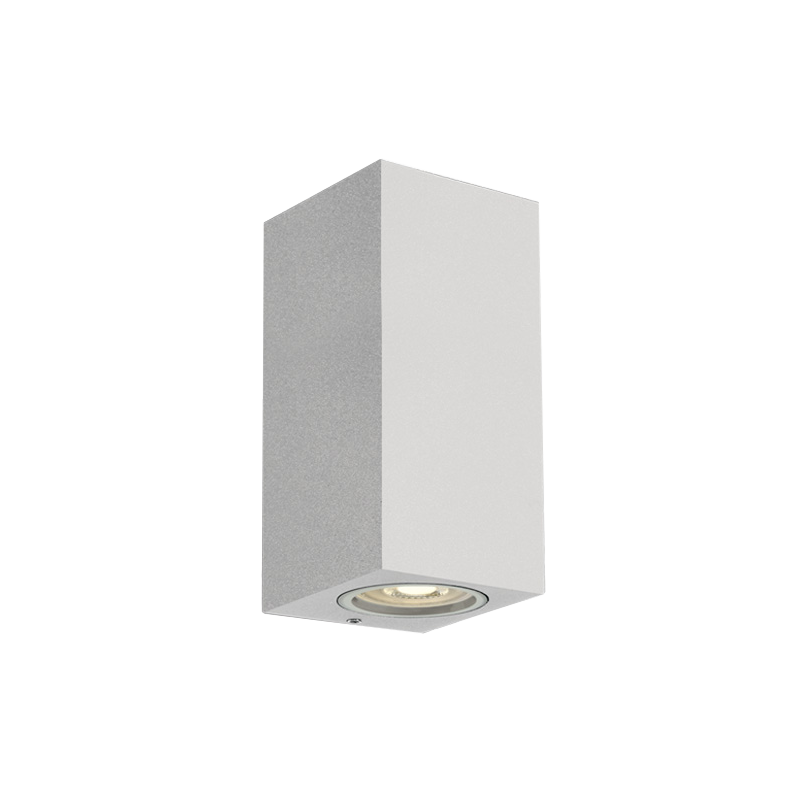 Appliques extérieures étanches ip65 gu10 direct/indirect CUBALED 2 BLANC