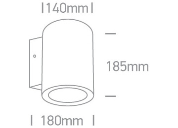 APPLIQUES EXTÉRIEURES DIMMABLES ÉTANCHES IP65 À LED UNIOR