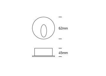 Encastrés muraux à led ip54 CAPRI-R 3WATT BLANC