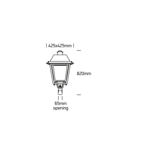 Lampadaire d’éclairage led / ip66 VERSAILLES 60