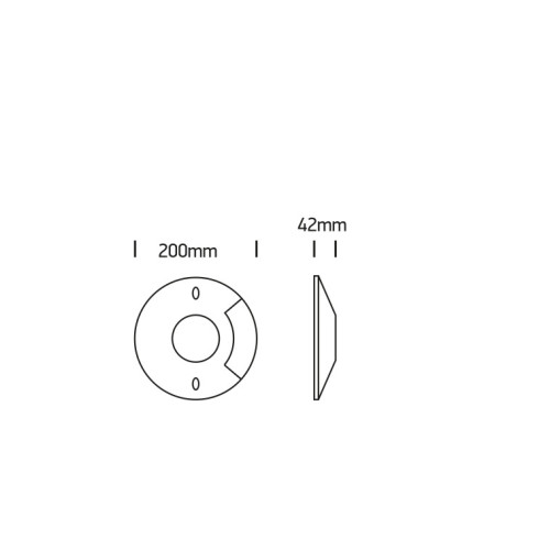SPOTS SAILLIE DE SOL À LED DE BALISAGE SANS ENCASTREMENT IP67 IK10 BOLI 2x6W