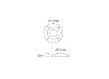 SPOTS SAILLIE DE SOL À LED DE BALISAGE SANS ENCASTREMENT IP67 IK10 BOLI 4x3W