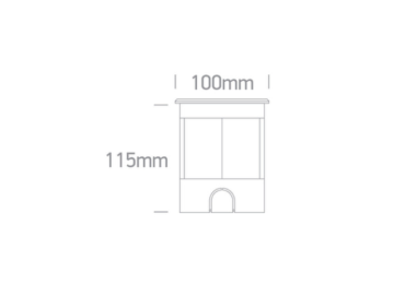 ENCASTRES EXTÉRIEURES à LED ÉTANCHES ip67 INCLINAISON REGLABLE WATERLED 3W