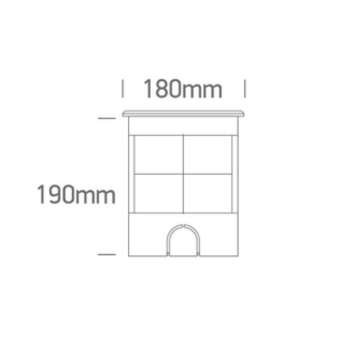 ENCASTRES EXTÉRIEURES à LED ÉTANCHES ip67 INCLINAISON REGLABLE WATERLED 9X1.5W