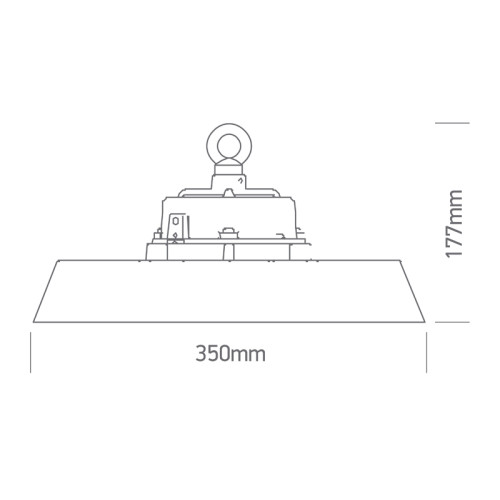Armatures industrielles à led IP65 DIMMABLE CCT DE 60 A 200w HANGARLED/120W-200W