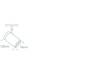 Spot magnetique Minion 12w noir  3000K