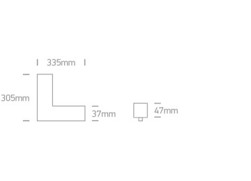 Spot Magnetique Angled 25w noir  3000K