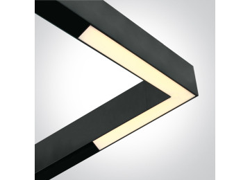 Spot Magnetique Angled 25w noir  3000K