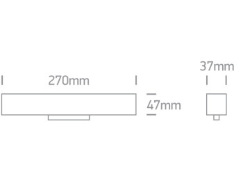 Spot Magnetique Starmagnet 12w  noir 3000K