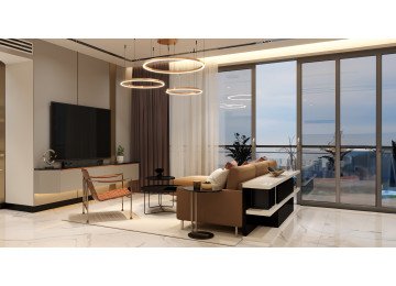 SUSPENSIONS DÉCORATIVES À LED SANTORIN 40W NOIR