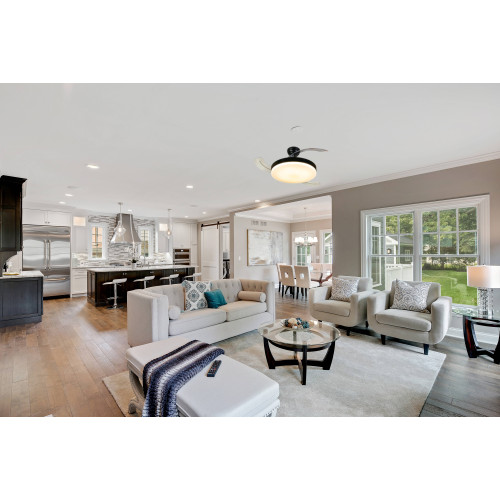 VENTILATEURS DE PLAFOND DIMMABLES CCT FRESHLED MARRON