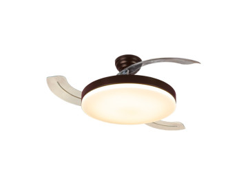 VENTILATEURS DE PLAFOND DIMMABLES CCT FRESHLED MARRON