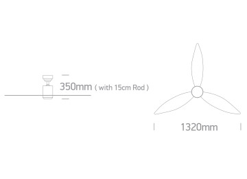 VENTILATEURS DE PLAFOND DIMMABLE CCT AIRLED 22W BOIS CLAIR