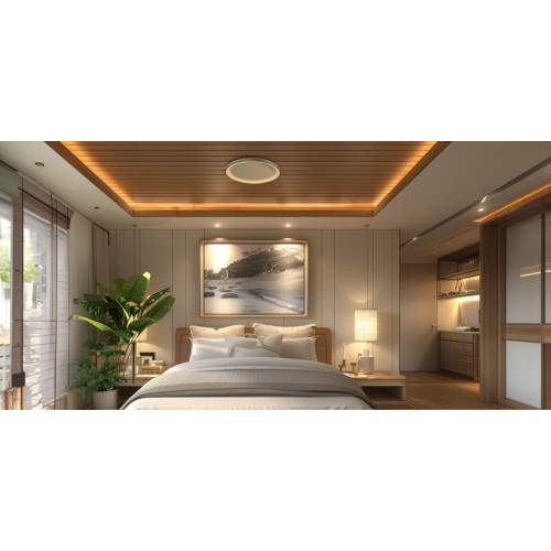 PLAFONNIERS À LED CCT 2700K-3000K-4000K DIMMABLE TIVOLI 30W DORE BROSSE