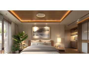 PLAFONNIERS À LED CCT 2700K-3000K-4000K DIMMABLE TIVOLI 30W LAITON BROSSE