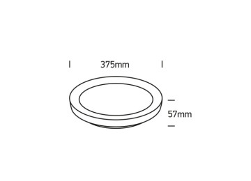PLAFONNIERS À LED CCT 2700K-3000K-4000K DIMMABLE TIVOLI 30W LAITON BROSSE