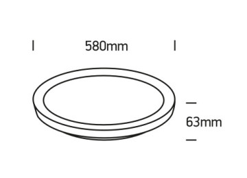 PLAFONNIERS À LED MODENE/RON 48 BLANC