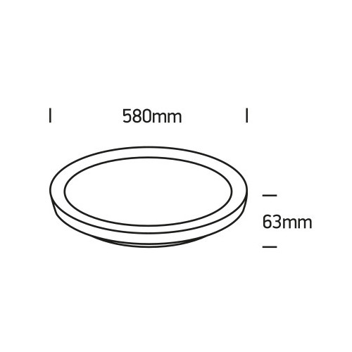 PLAFONNIERS À LED MODENE/RON 48 BLANC