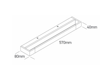 Réglettes LED spécial salle de bains ip44 TAHITI 20W