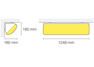 APPLIQUE D’ANGLE POLYCARBONATE CORNER LED 51