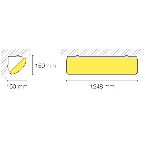 APPLIQUE D’ANGLE POLYCARBONATE CORNER LED 51