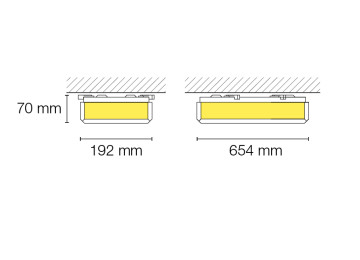 PLAFONNIER LED à DIFFUSEUR OPALE OPALINE 65CM