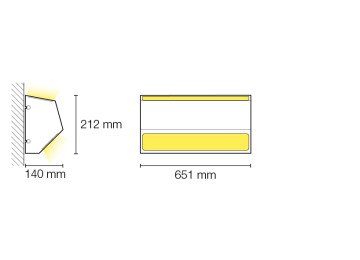 APPLIQUE LED POUR CHAMBRES MEDICALISEES TETE DE LIT DREAMLED 13