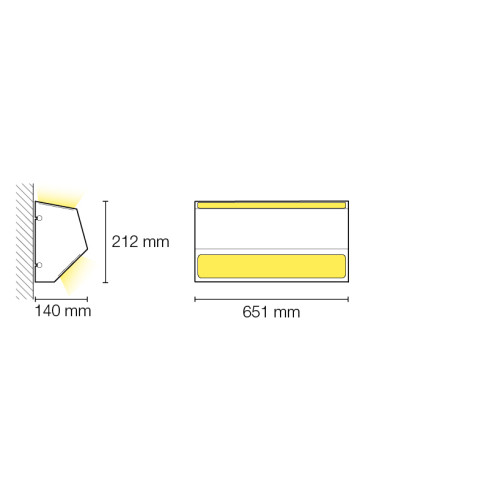 APPLIQUE LED POUR CHAMBRES MEDICALISEES TETE DE LIT DREAMLED 13