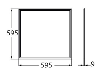 PANNEAU LED 60X60 /40W/cct dali
