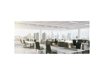 PLAFONNIERS À LED CCT UGR19/3000K/4000K/5700K BUROLIGHT 120X15 BLANC