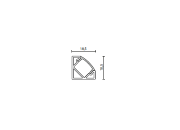 PROFILÉS Opale d’angle BLANC
