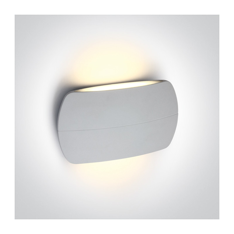 APPLIQUES INTERIEURES EXTÉRIEURES ÉTANCHES À LED DIRECT/INDIRECT VENEZIA BI BLANC